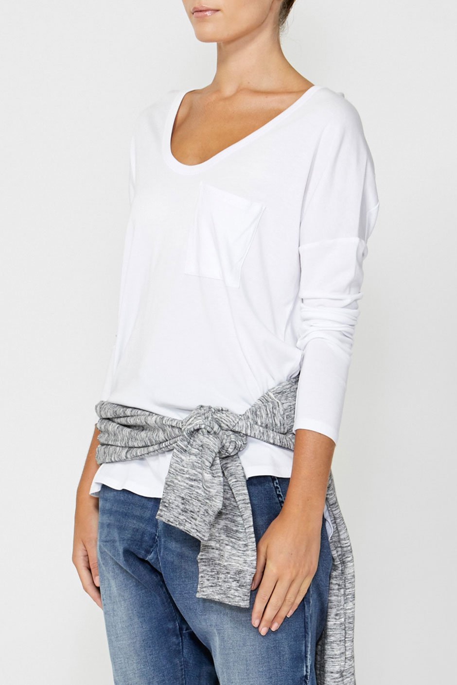 [TEST] Luxe Long Sleeve Boyfriend Tee