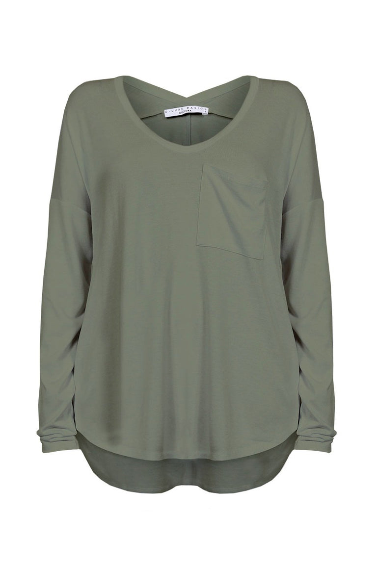 [TEST] Luxe Long Sleeve Boyfriend Tee