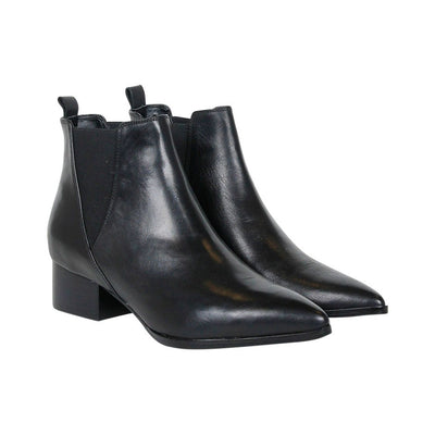 [TEST] Leather Mid Heel Boot