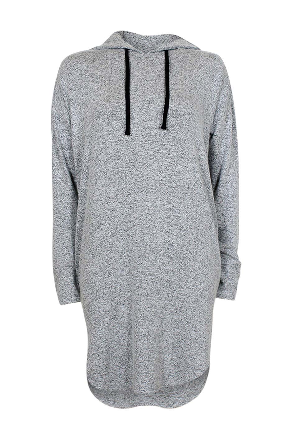 [TEST] Luxe Hooded Jersey Dress