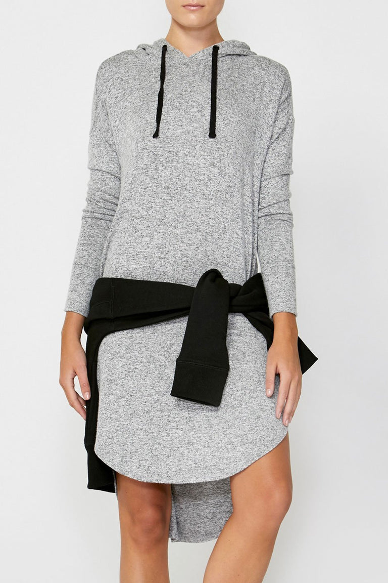 [TEST] Luxe Hooded Jersey Dress