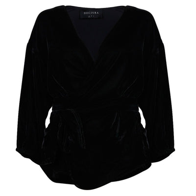 [TEST] Loretta Velvet Wrap Top