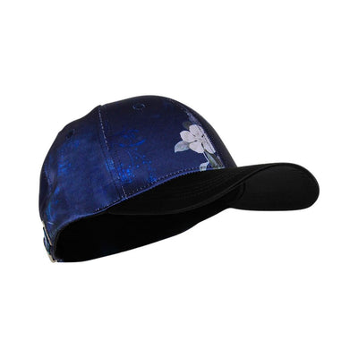 [TEST] Navy Base Floral Satin Cap