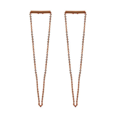 [TEST] Bar Long Chain Loop Earring