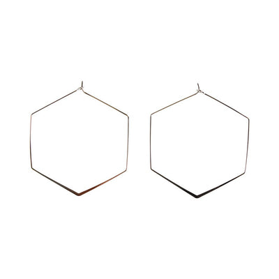 [TEST] Hexagon Hoop Earring