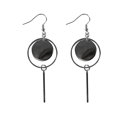 [TEST] Open Disc Drop Earring