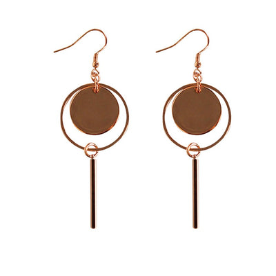 [TEST] Open Disc Drop Earring