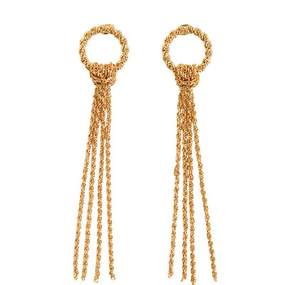 [TEST] Chain Tassel Earring