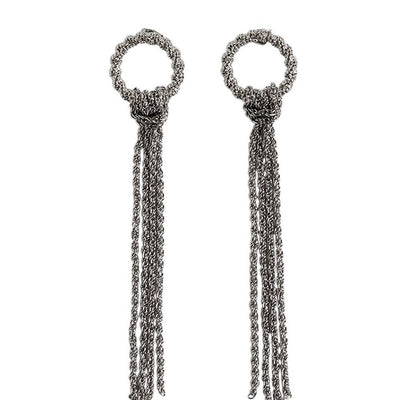 [TEST] Chain Tassel Earring