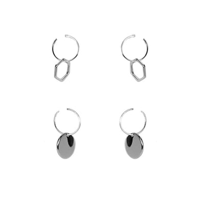 [TEST] Geo Circle Earring Set