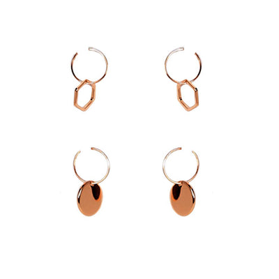 [TEST] Geo Circle Earring Set