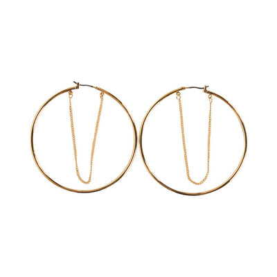 [TEST] Chain Join Hoop Earring