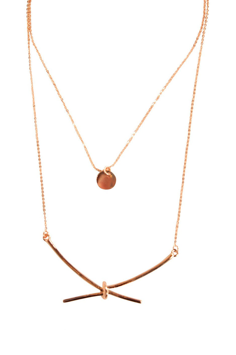 [TEST] Knot Two Layered Necklace