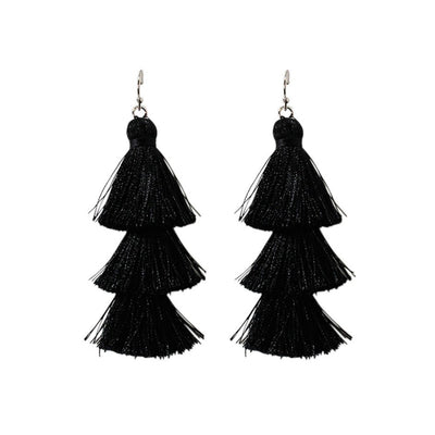 [TEST] Ava Triple Tassel Earring