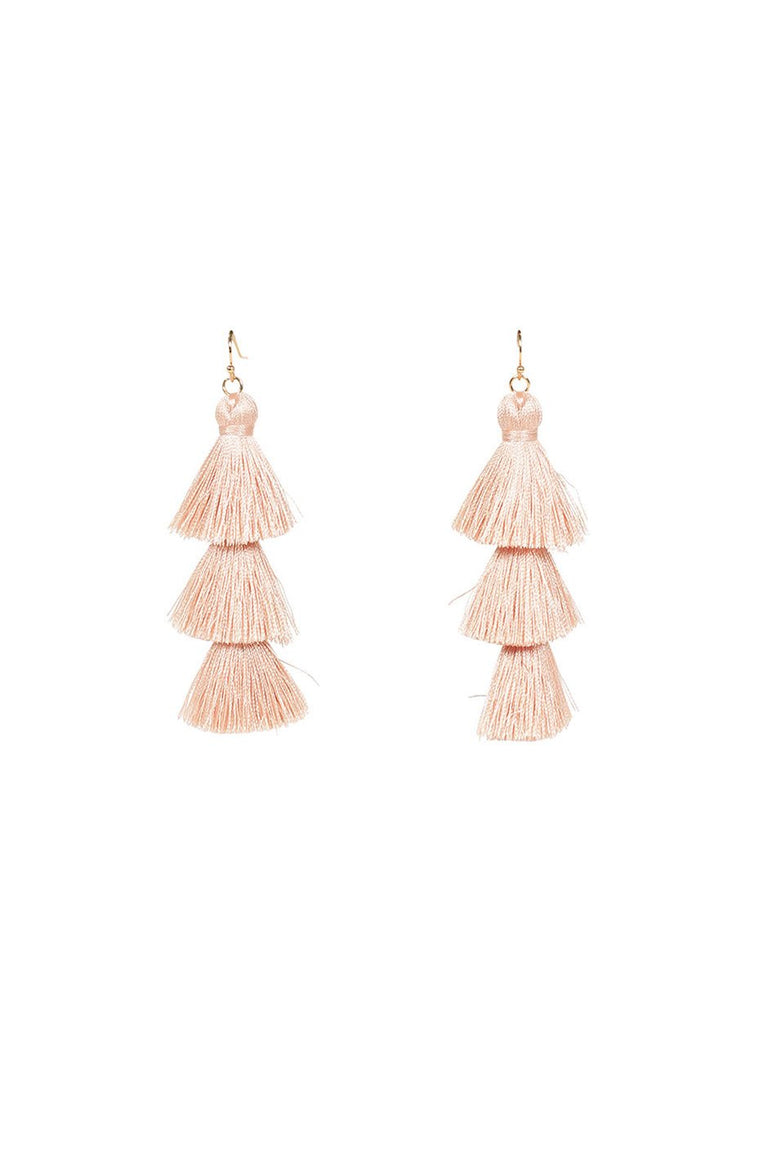 [TEST] Ava Triple Tassel Earring