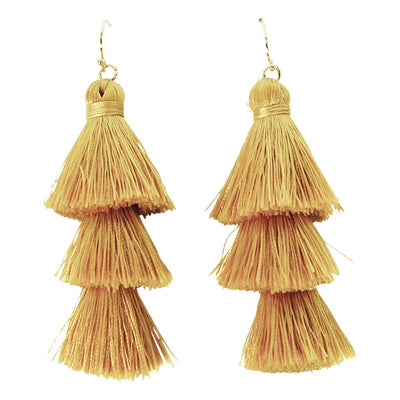 [TEST] Ava Triple Tassel Earring