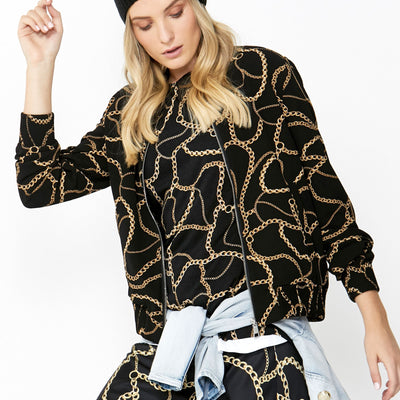[TEST] Lucia Printed Bomber
