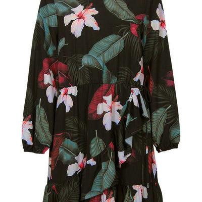 [TEST] Georgia Wrap And Ruffle Dress