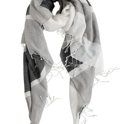 [TEST] Laura Block Tassel Scarf