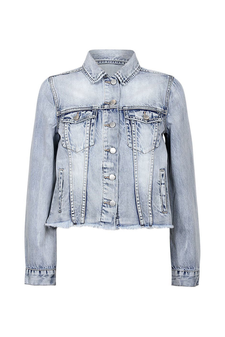 [TEST] Nina Raw Hem Denim Jacket