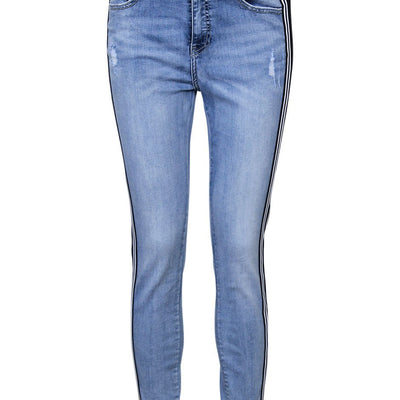 [TEST] Luxe Stripe Indigo Skinny Jean