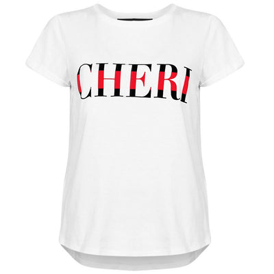 [TEST] Cheri Stripe Text Tee