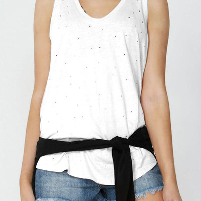 [TEST] Luxe Distressed Linen Tank