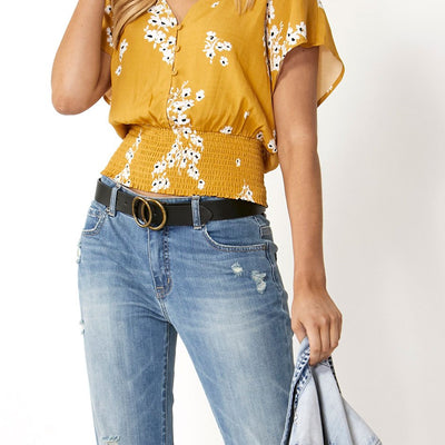 [TEST] Evelyn Button Front Blouse