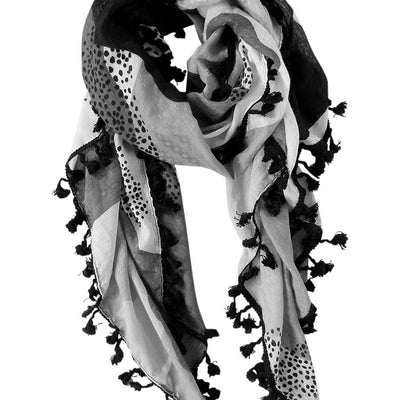 [TEST] Speckled Tassel Scarf