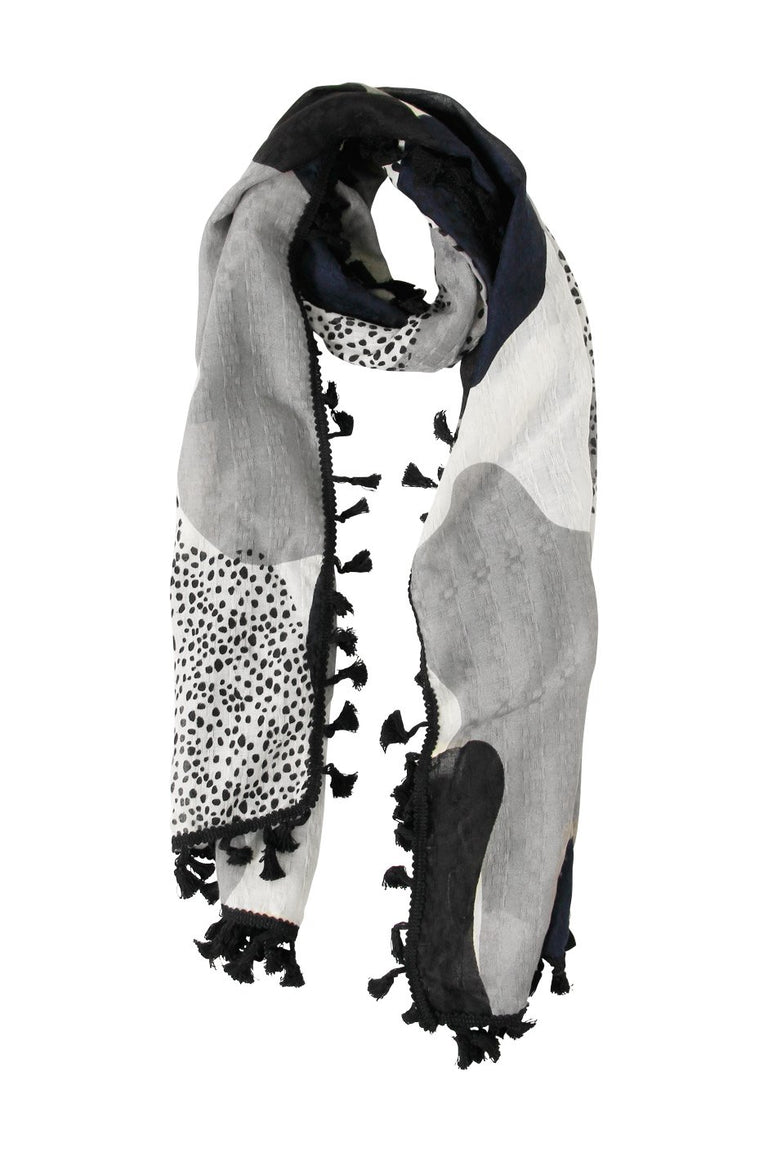 [TEST] Speckled Tassel Scarf