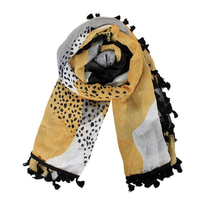 [TEST] Speckled Tassel Scarf