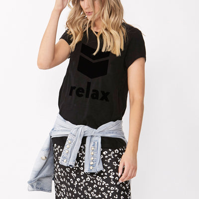 [TEST] Relax Flocked Tee