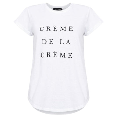 [TEST] Creme Text Tee