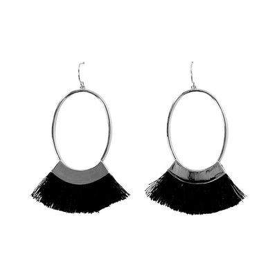 [TEST] Hoop Drop Tassel Earring