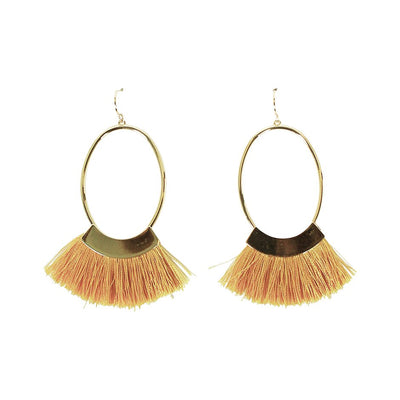 [TEST] Hoop Drop Tassel Earring