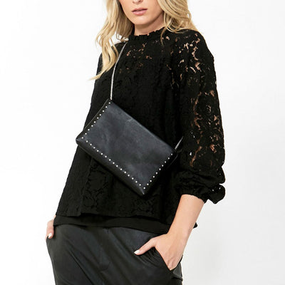 [TEST] Kate High Neck Lace Blouse