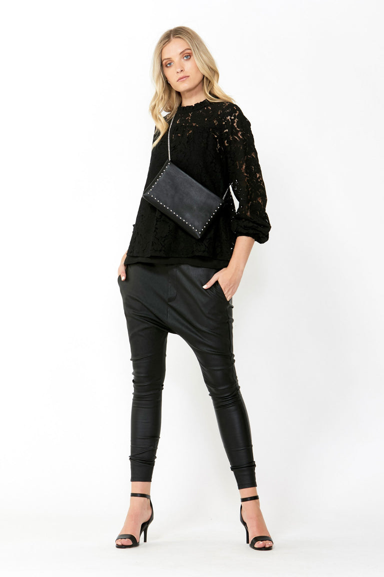 [TEST] Kate High Neck Lace Blouse