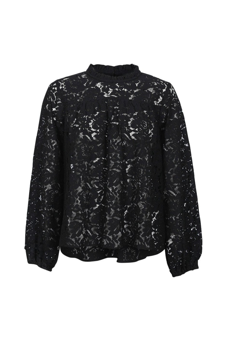 [TEST] Kate High Neck Lace Blouse