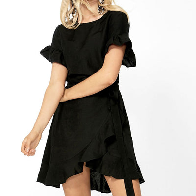 [TEST] Maya Ruffle Wrap Dress