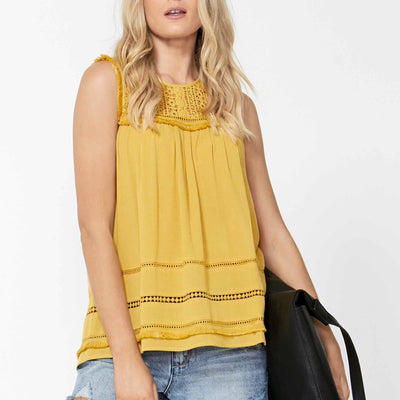 [TEST] Karmen Lace Yoke Top