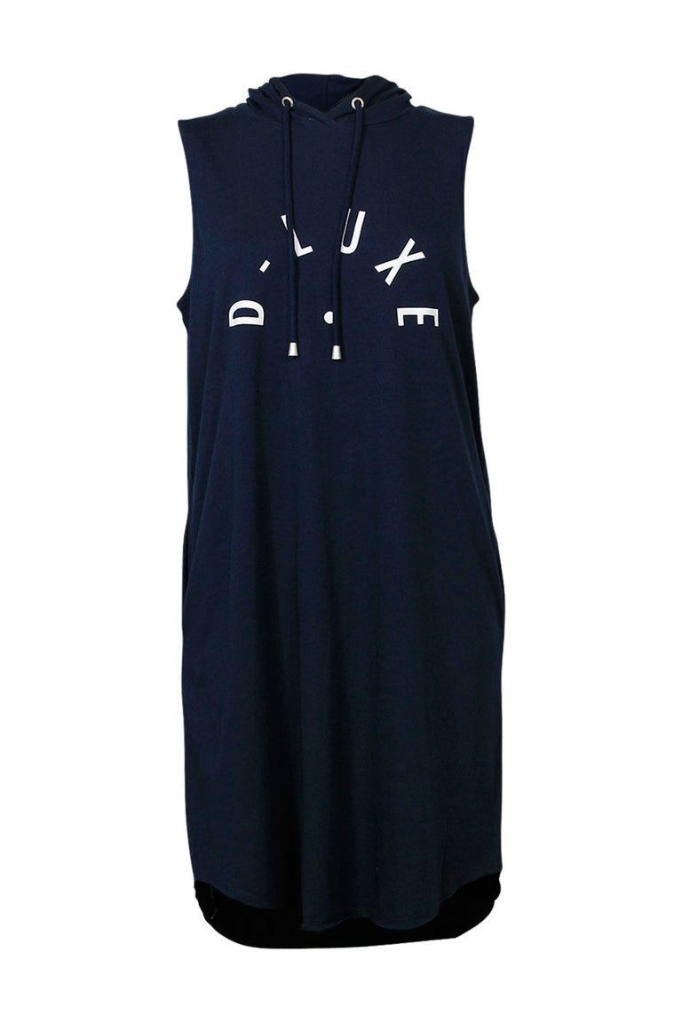 [TEST] Luxe Logo Hooded Dress
