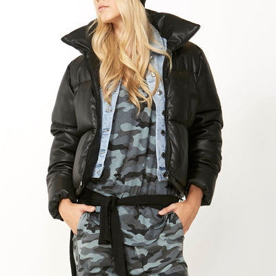 [TEST] Luxe PU Puffer Jacket