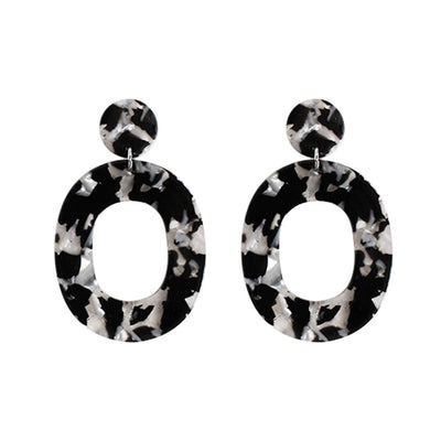 [TEST] Lisa Resin Oval Earrings