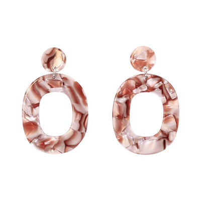 [TEST] Lisa Resin Oval Earrings