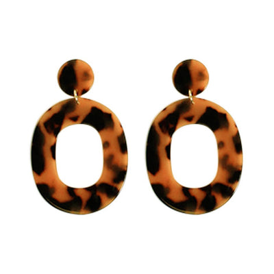 [TEST] Lisa Resin Oval Earrings