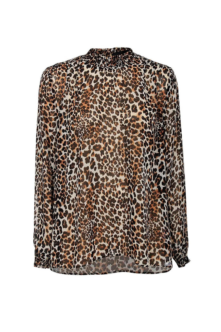 [TEST] Nicki Shirred Neck Blouse