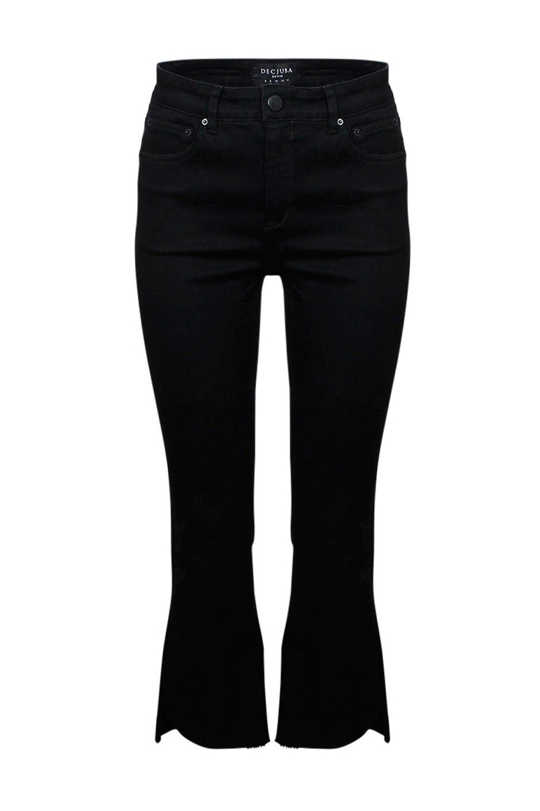 [TEST] Farrah Crop Fray Jean