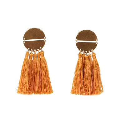 [TEST] Jasmine Disc Tassel Earrings