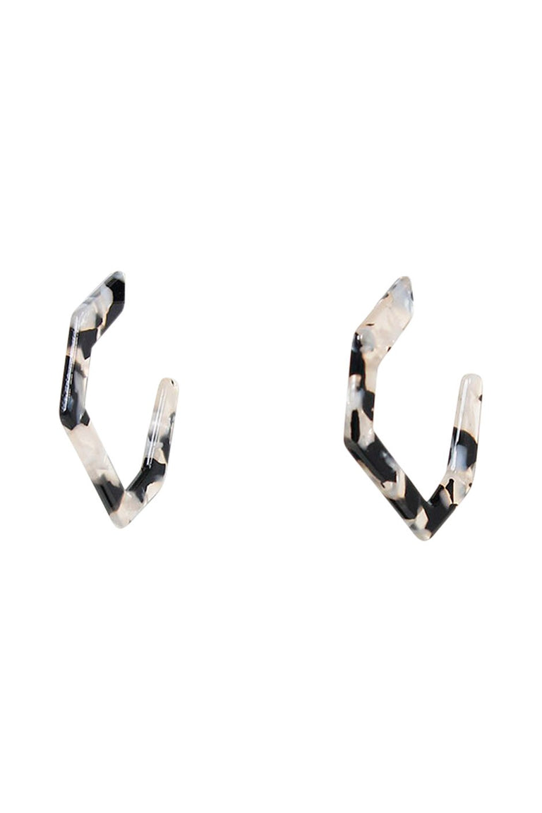 [TEST] Fleur Resin Hoop Earrings