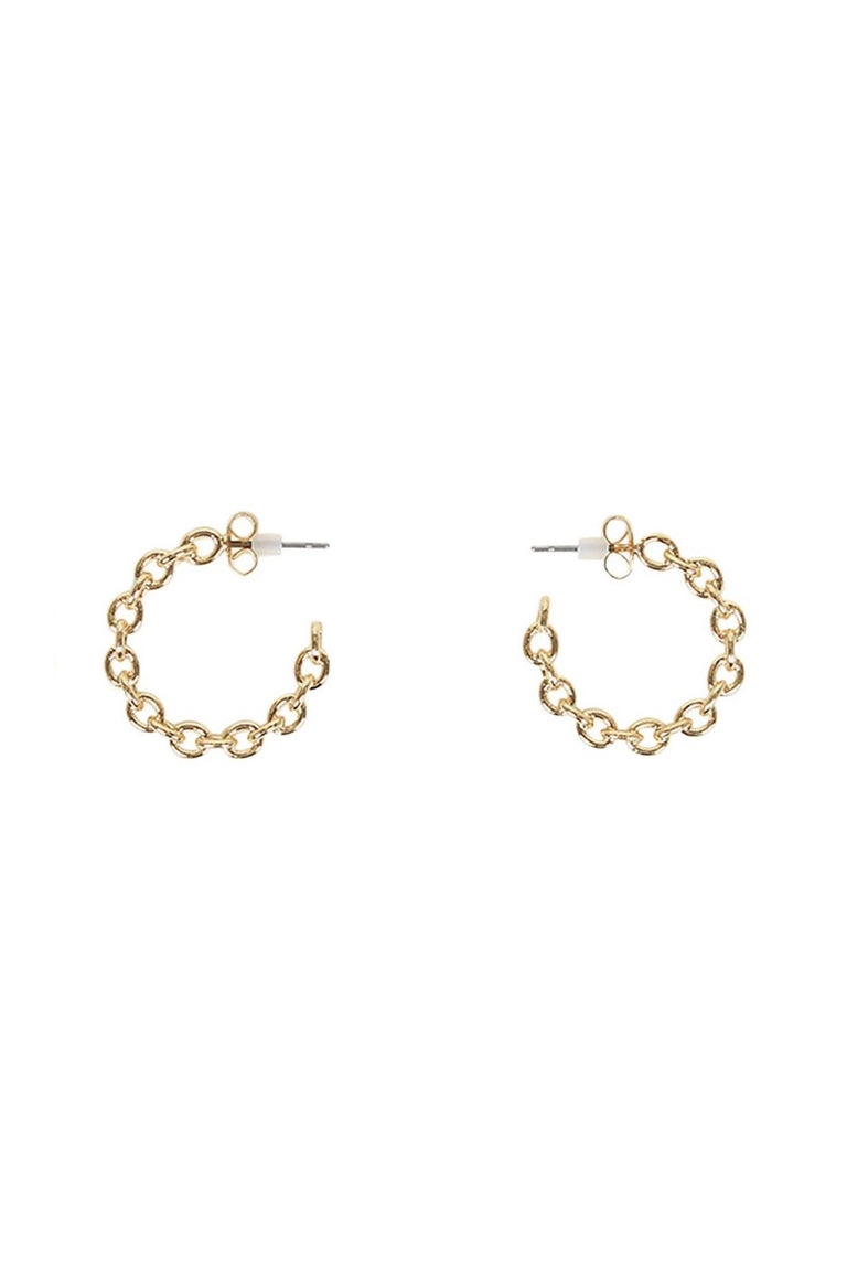 [TEST] Mia Small Chain Hoops